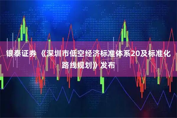 银泰证券 《深圳市低空经济标准体系20及标准化路线规划》发布