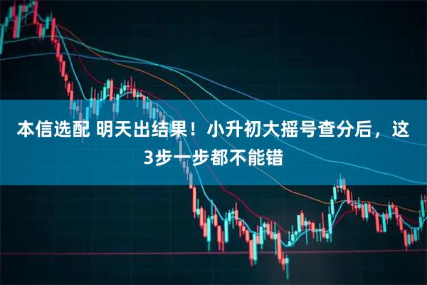本信选配 明天出结果！小升初大摇号查分后，这3步一步都不能错